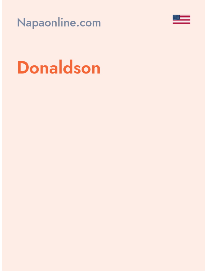 Donaldson - Napaonline.com - USA