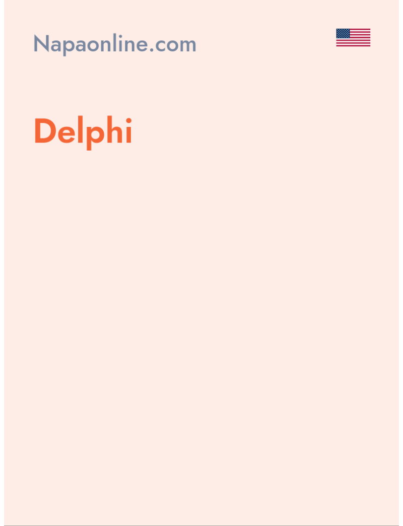 Delphi - Napaonline.com - USA
