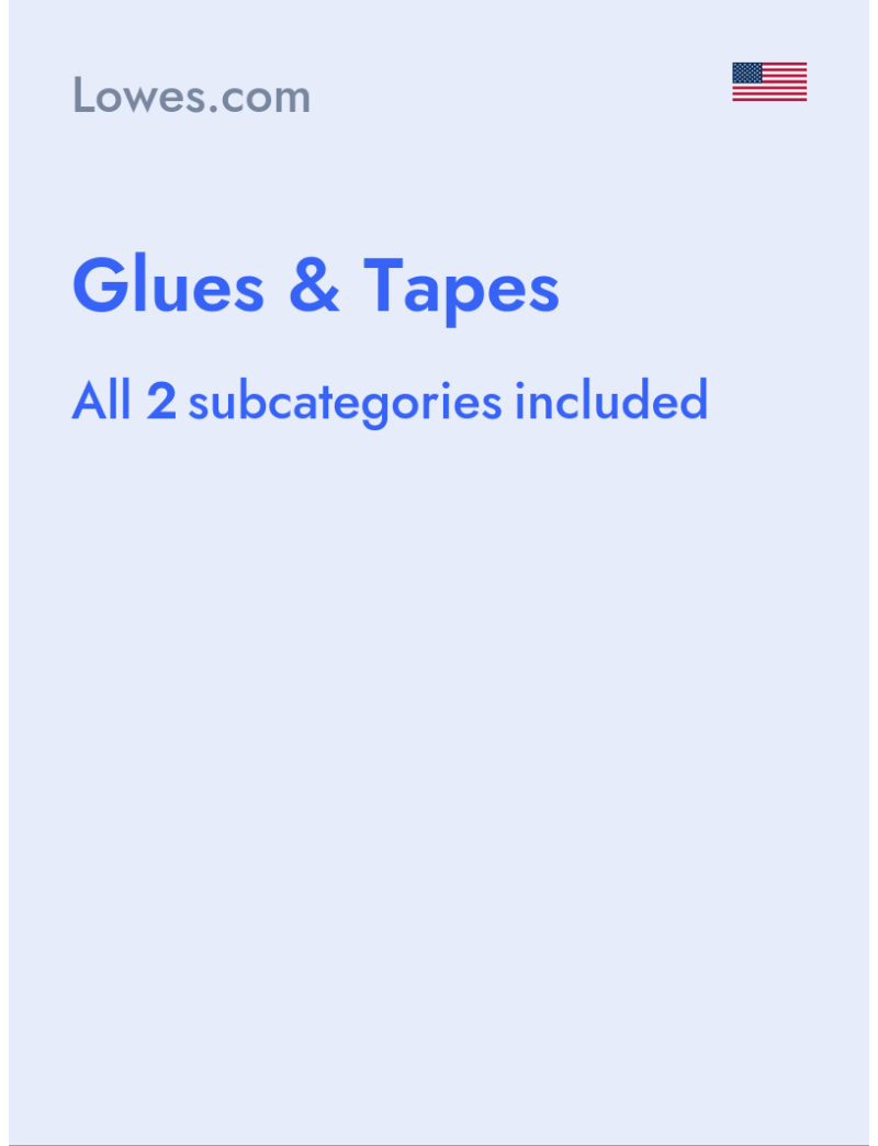 Glues & Tapes - Lowes.com - USA