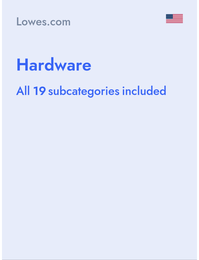 Hardware - Lowes.com - USA