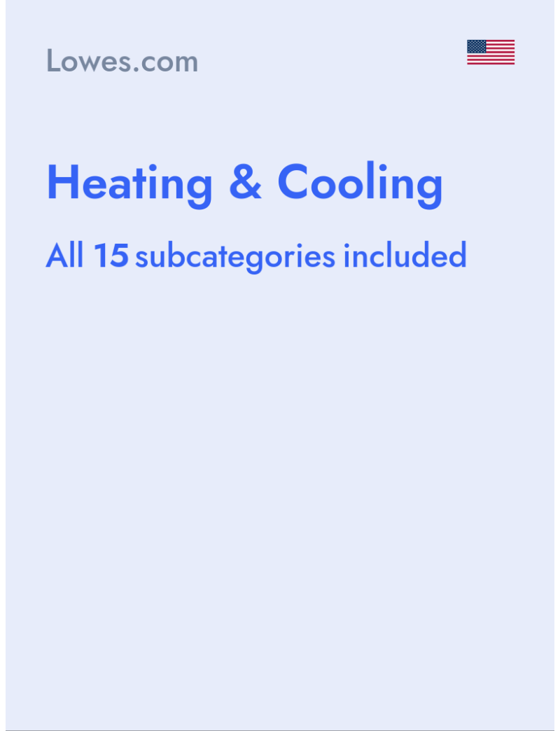 Heating & Cooling - Lowes.com - USA
