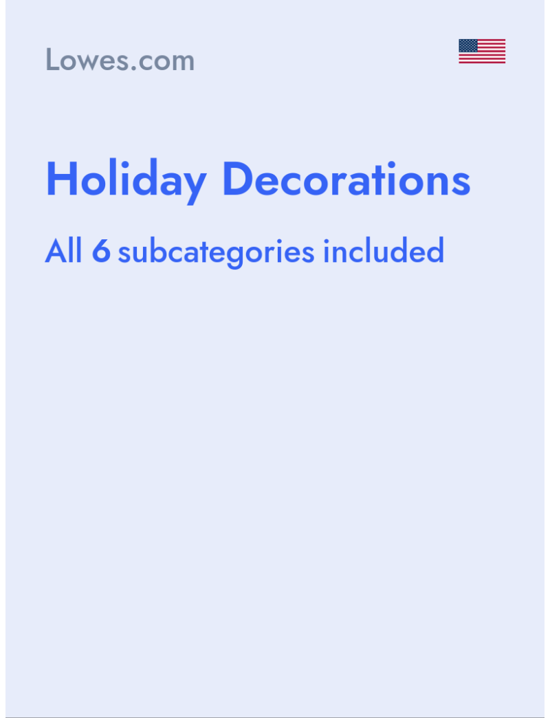Holiday Decorations - Lowes.com - USA