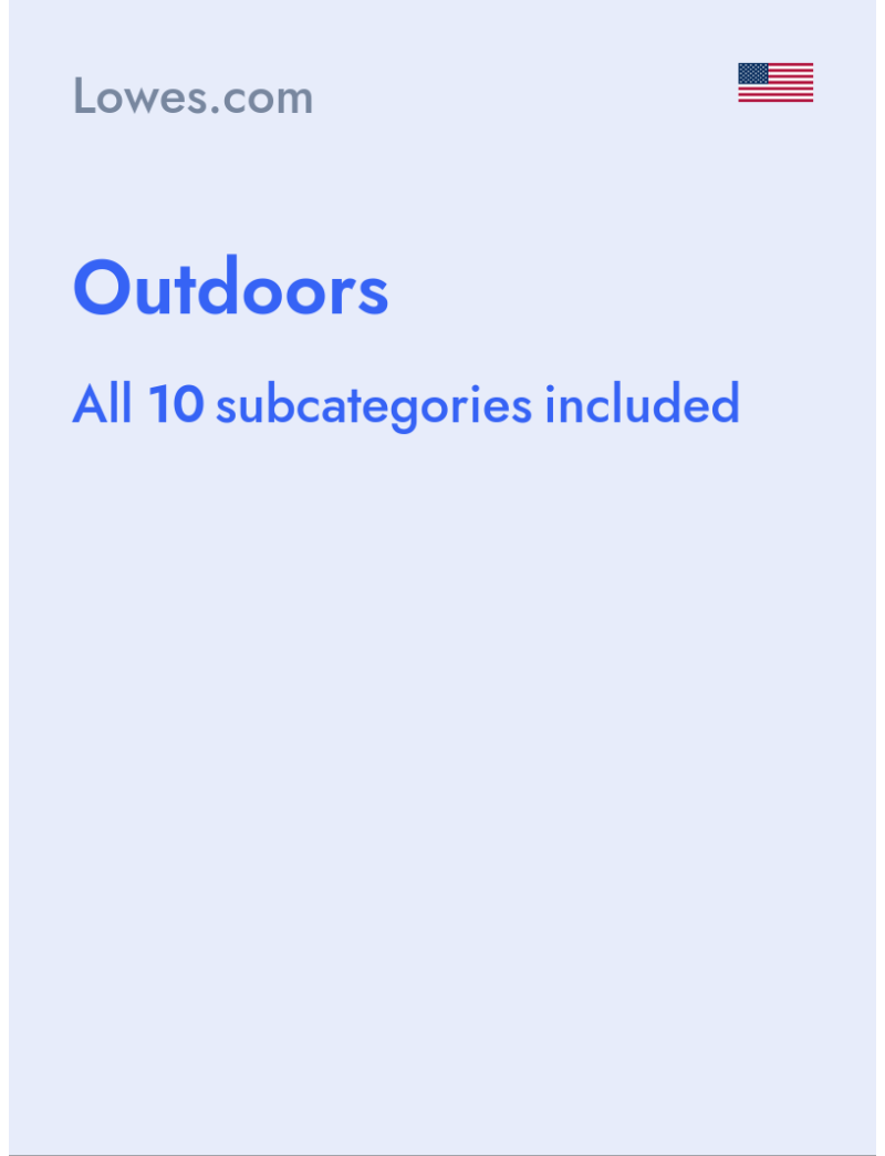 Outdoors - Lowes.com - USA