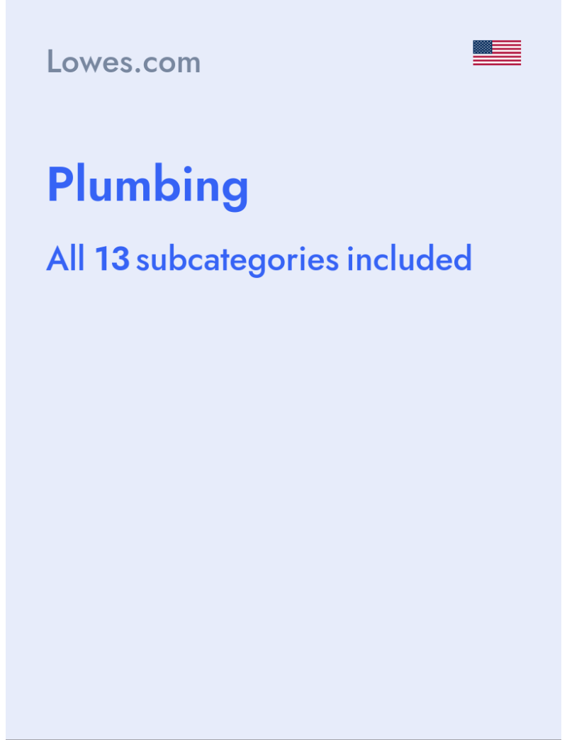 Plumbing - Lowes.com - USA