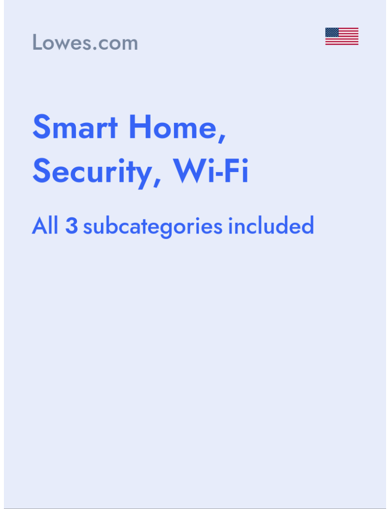 Smart Home, Security, Wi-Fi - Lowes.com - USA