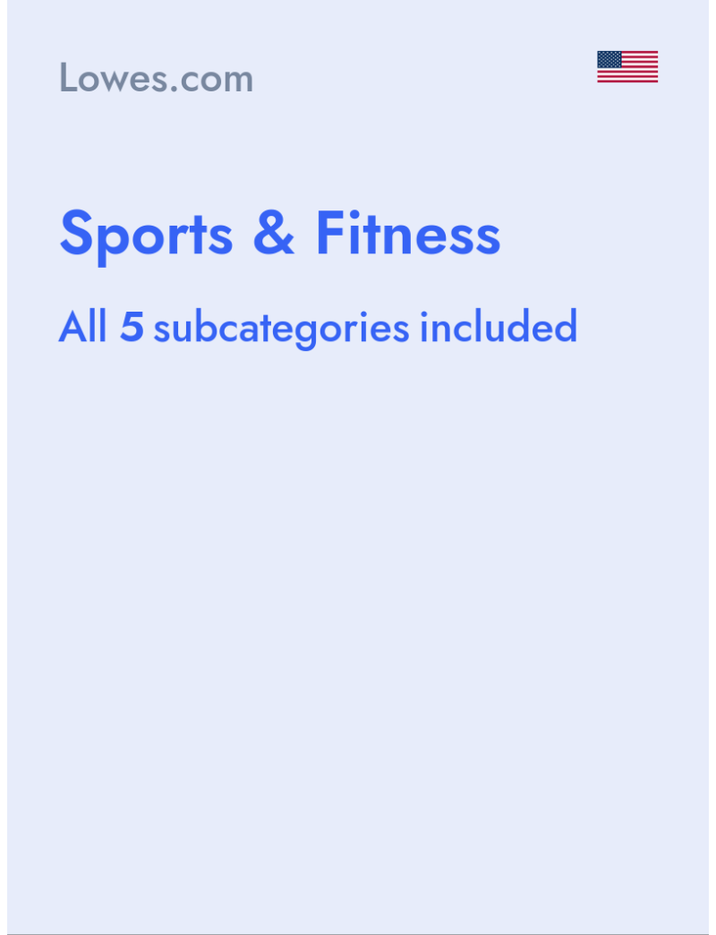 Sports & Fitness - Lowes.com - USA