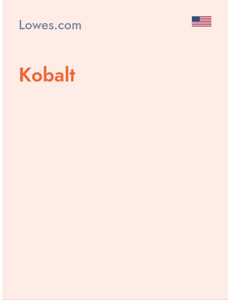 Kobalt - Lowes.com - USA