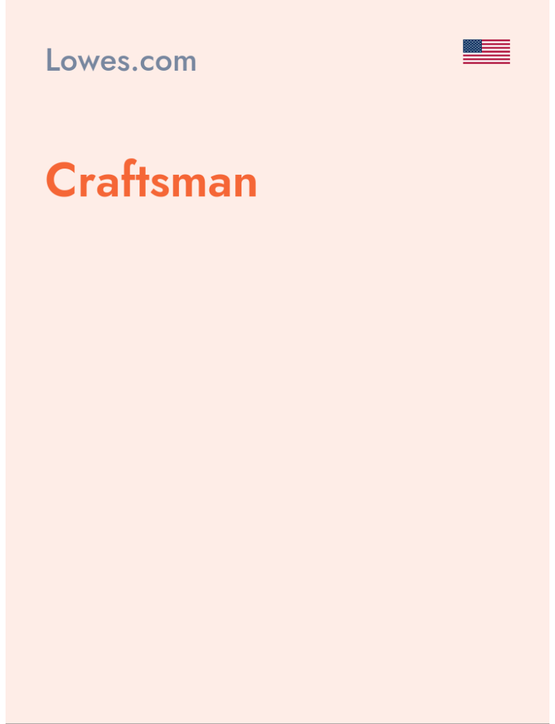 Craftsman - Lowes.com - USA