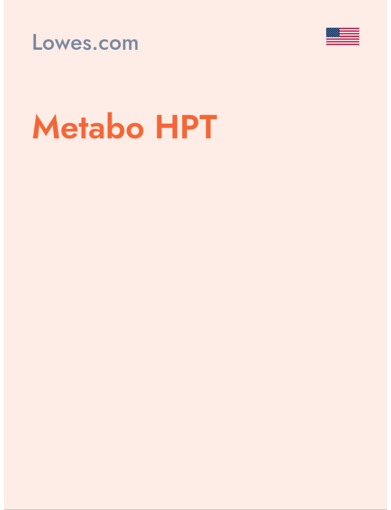 Metabo HPT - Lowes.com - USA