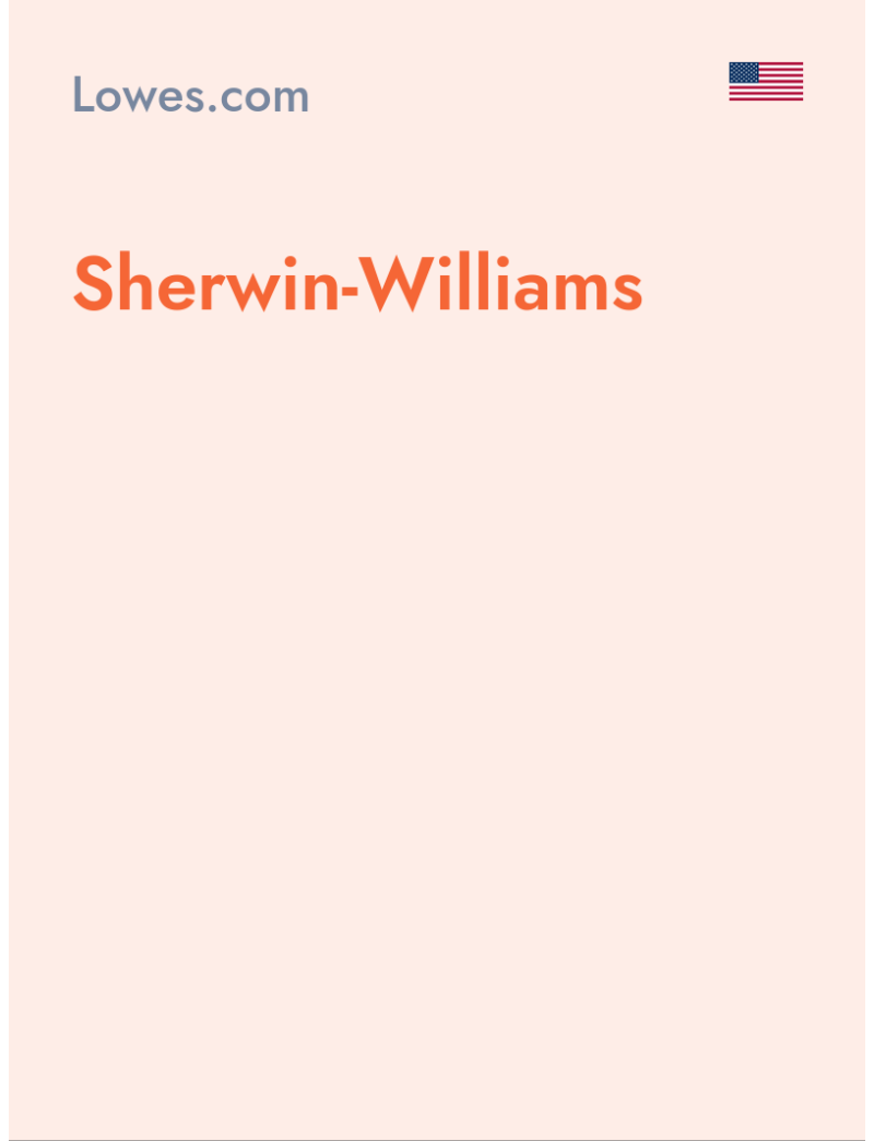 Sherwin-Williams - Lowes.com - USA
