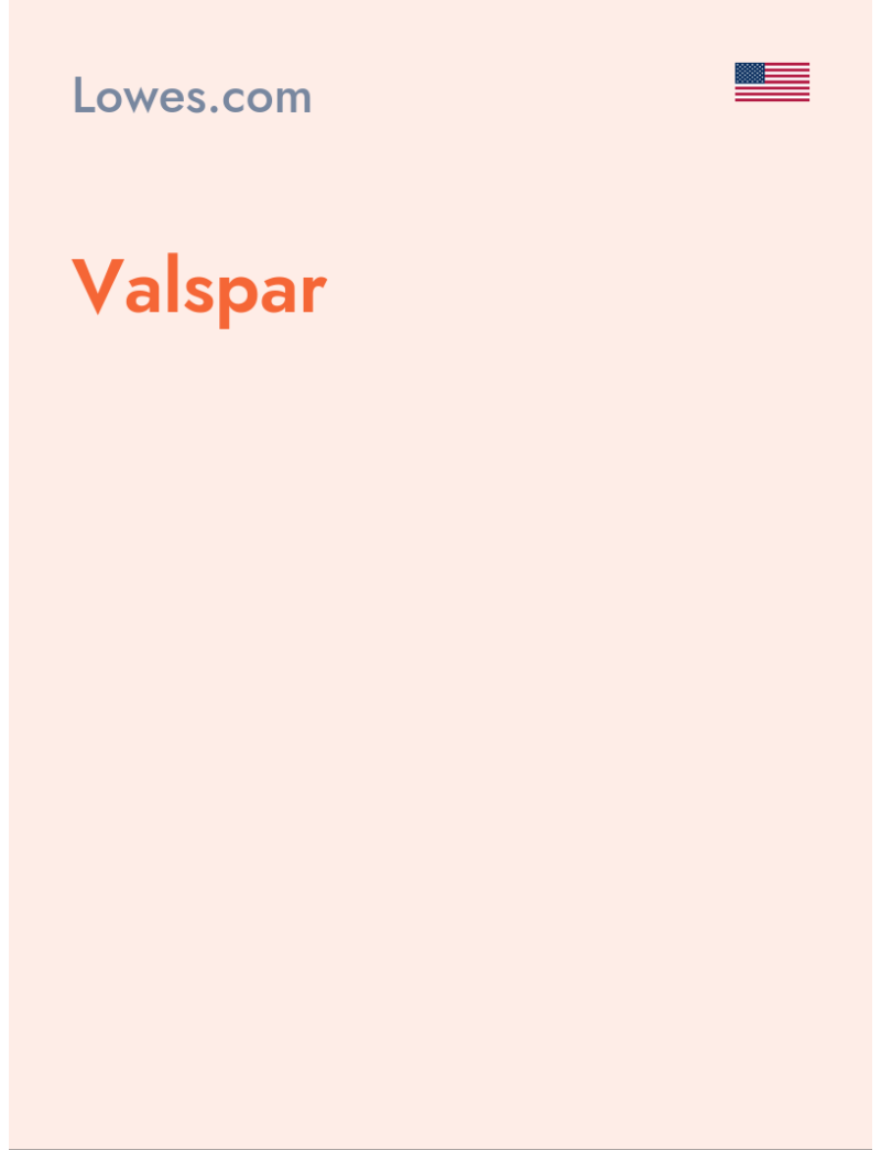 Valspar - Lowes.com - USA