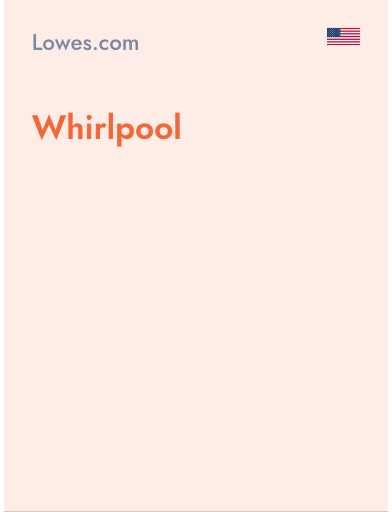 Whirlpool - Lowes.com - USA