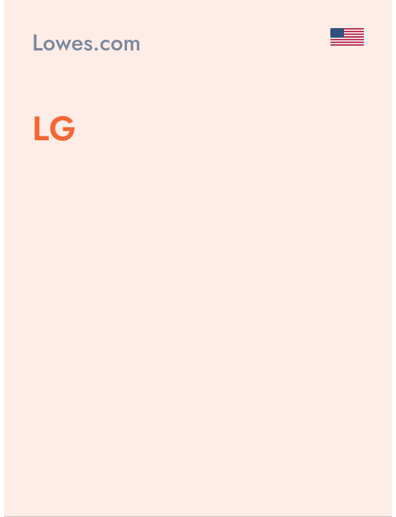 LG - Lowes.com - USA