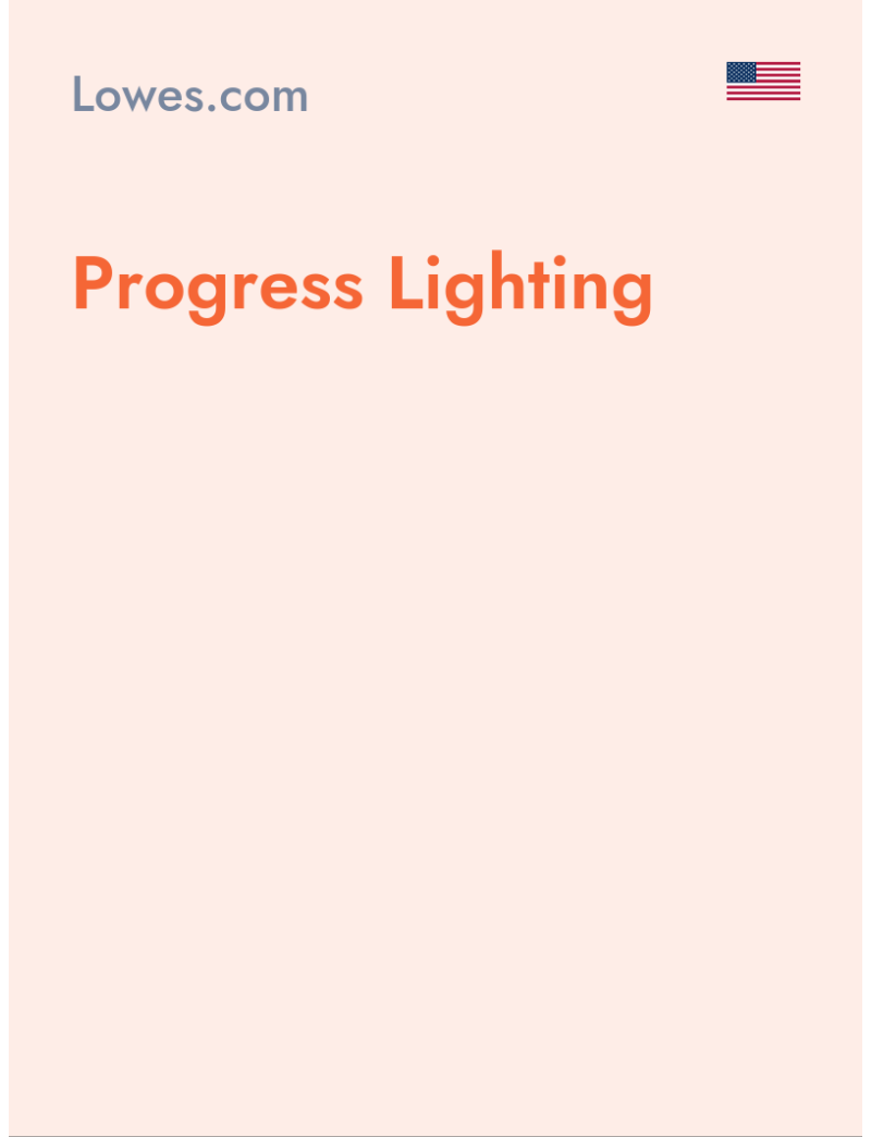 Progress Lighting - Lowes.com - USA