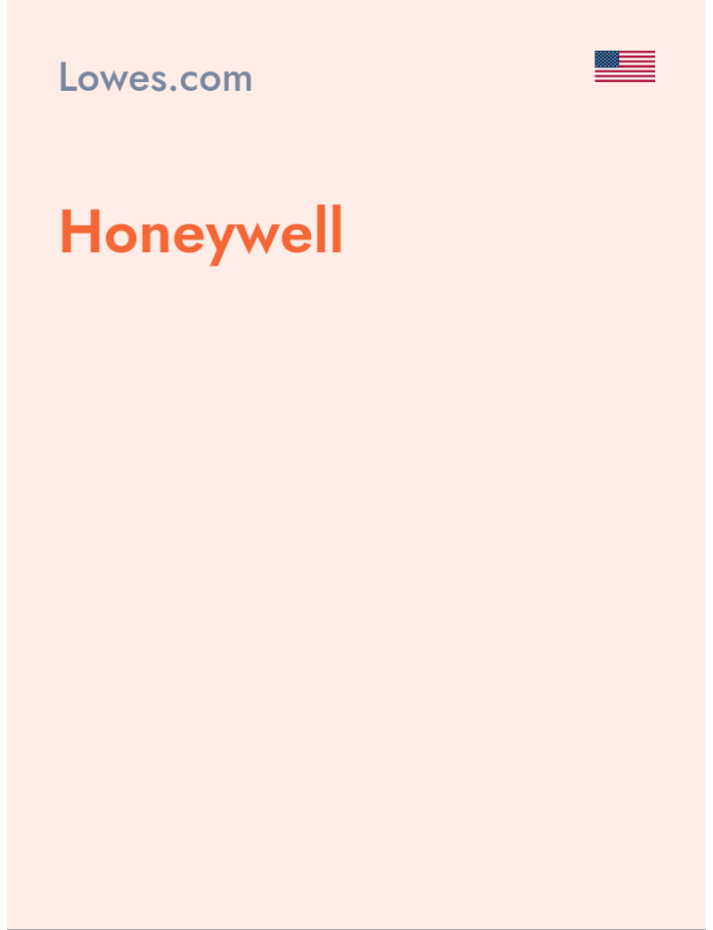 Honeywell - Lowes.com - USA