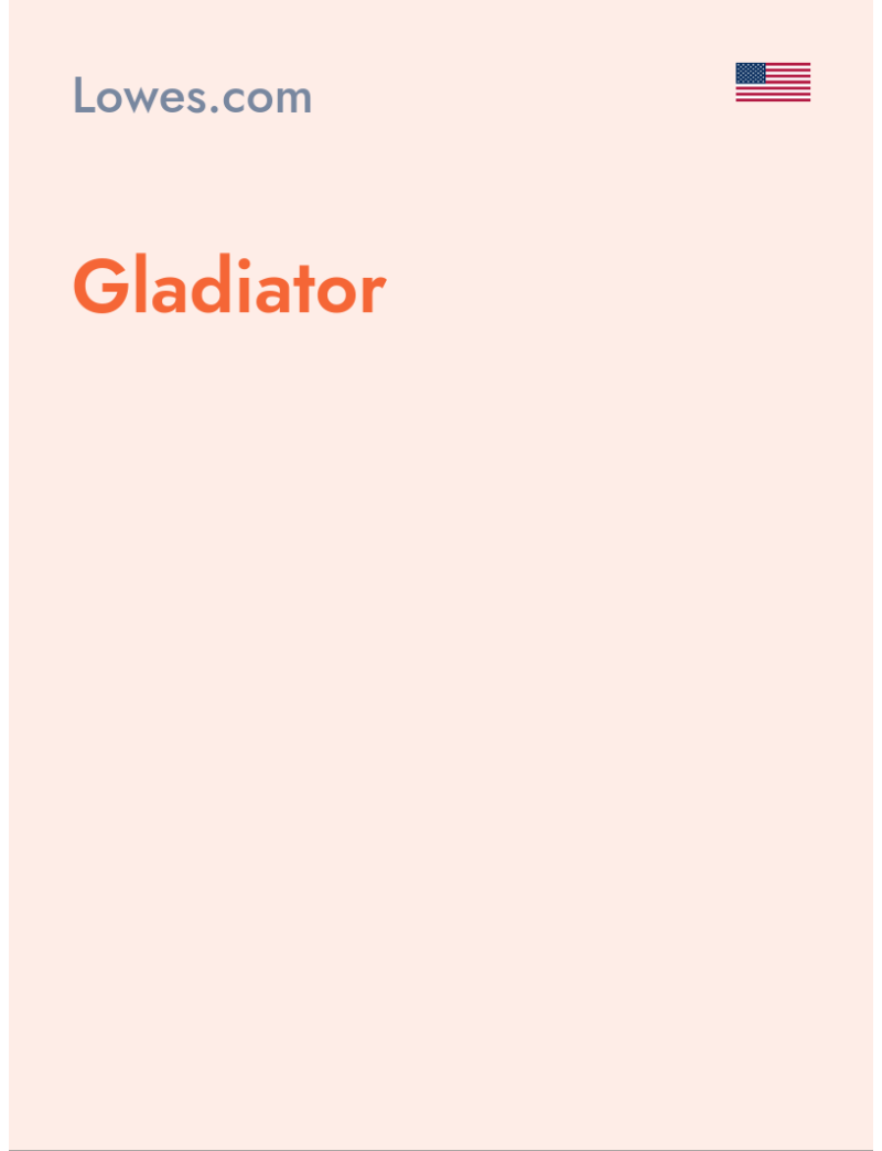 Gladiator - Lowes.com - USA