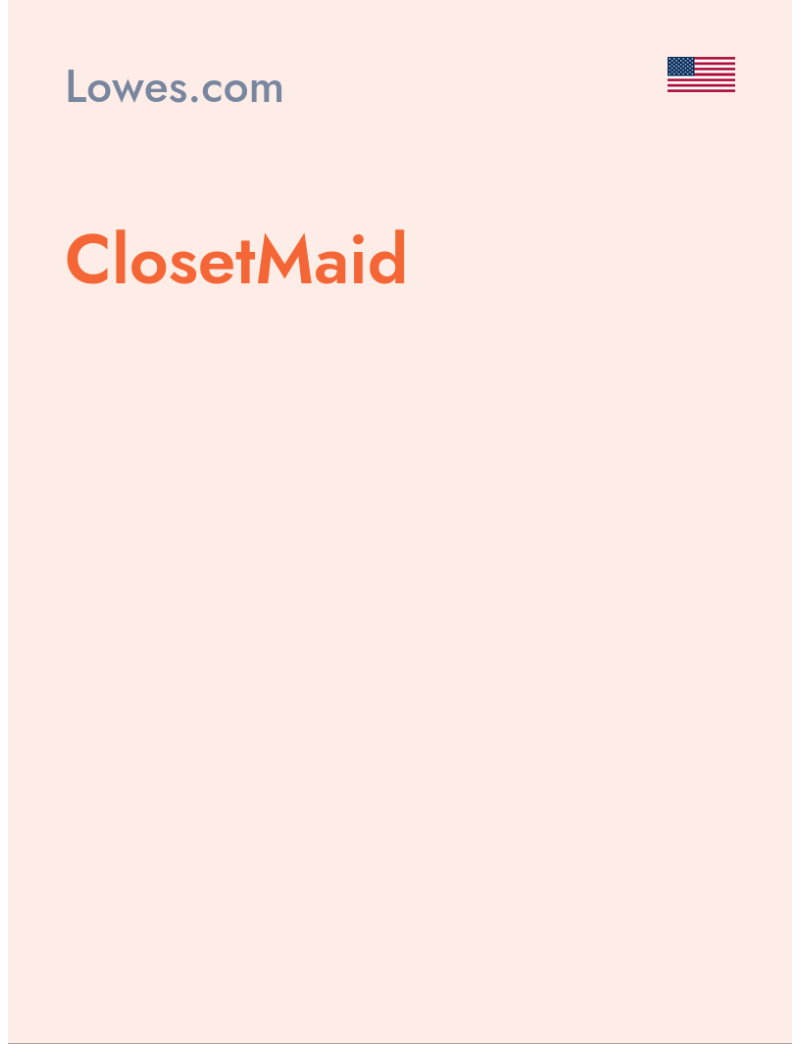 ClosetMaid - Lowes.com - USA
