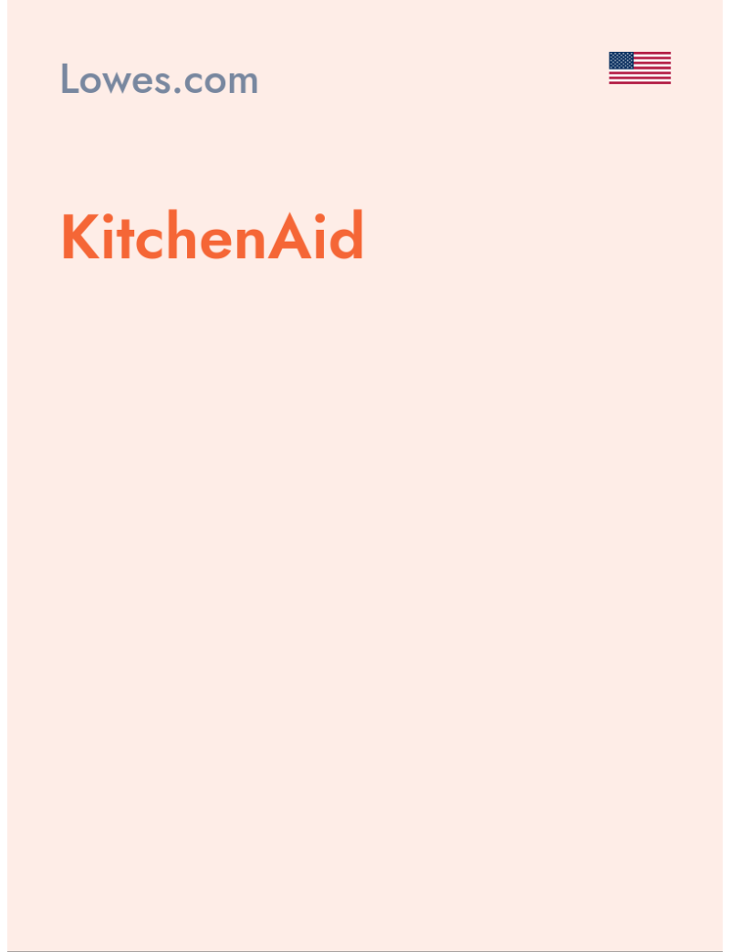 KitchenAid - Lowes.com - USA