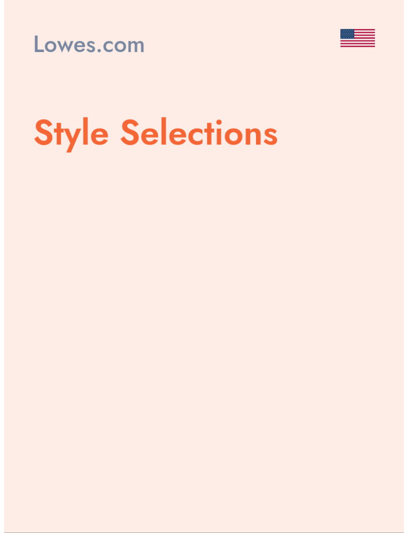 Style Selections - Lowes.com - USA