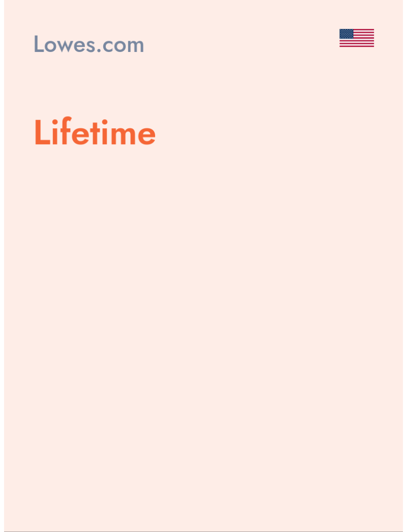 Lifetime - Lowes.com - USA