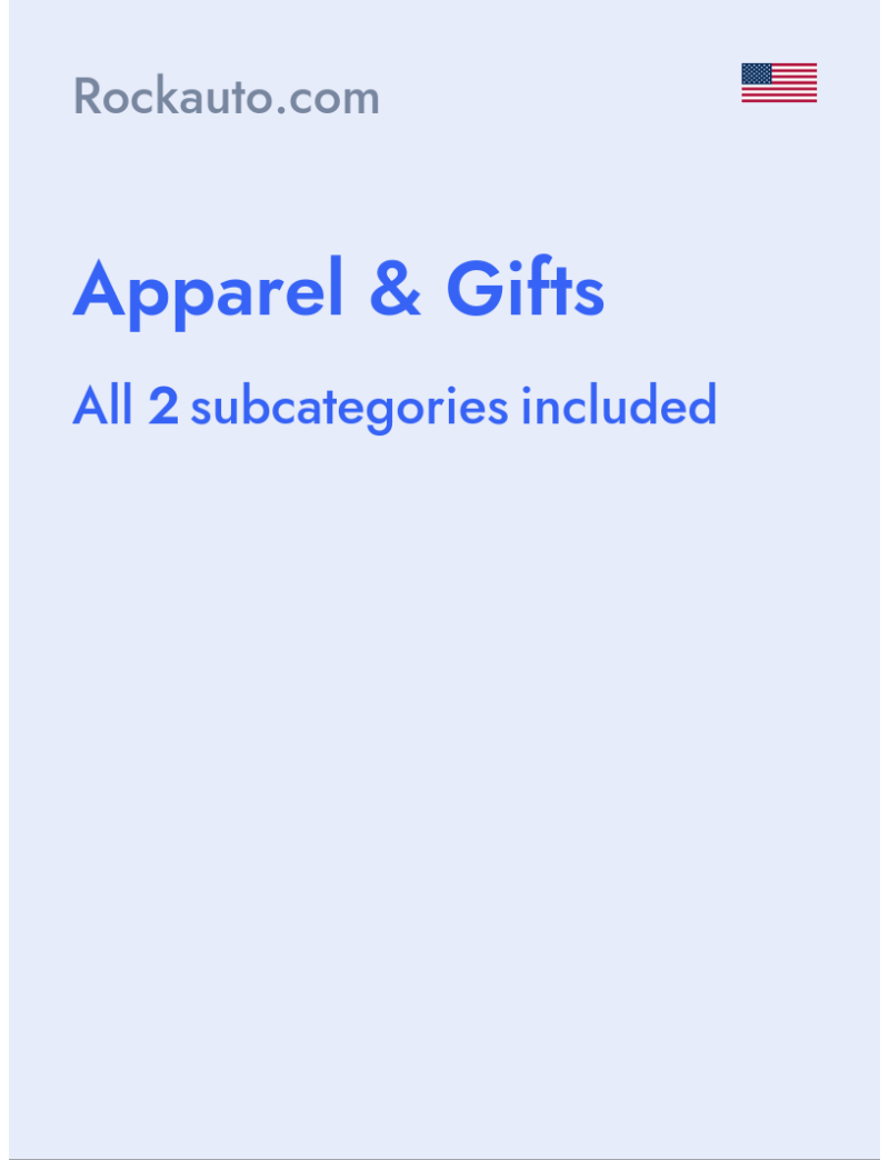 Apparel & Gifts - Rockauto.com - USA
