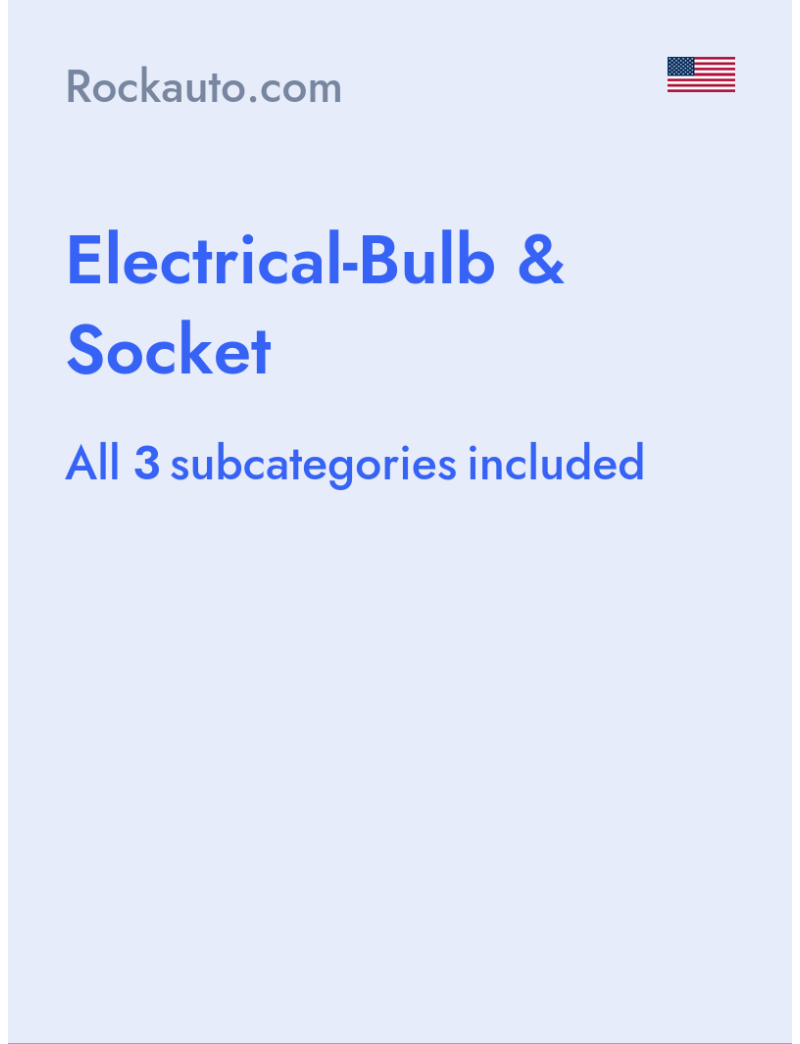 Electrical-Bulb & Socket - Rockauto.com - USA