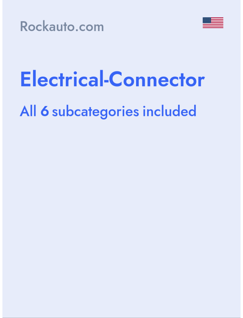 Electrical-Connector - Rockauto.com - USA