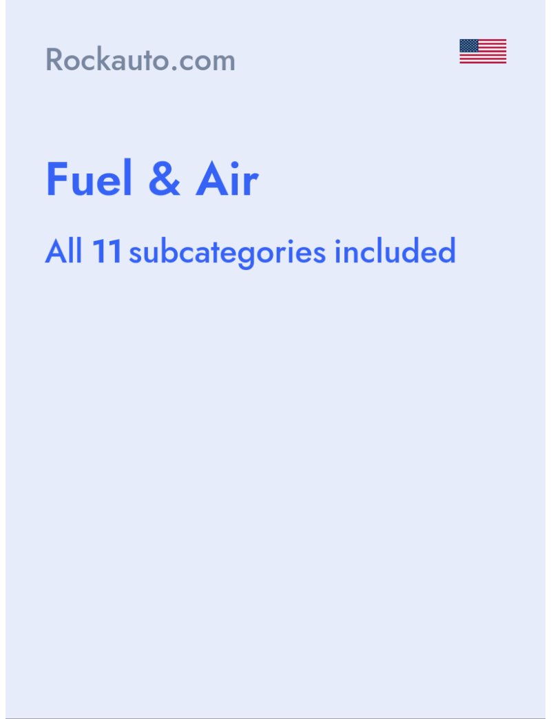 Fuel & Air - Rockauto.com - USA