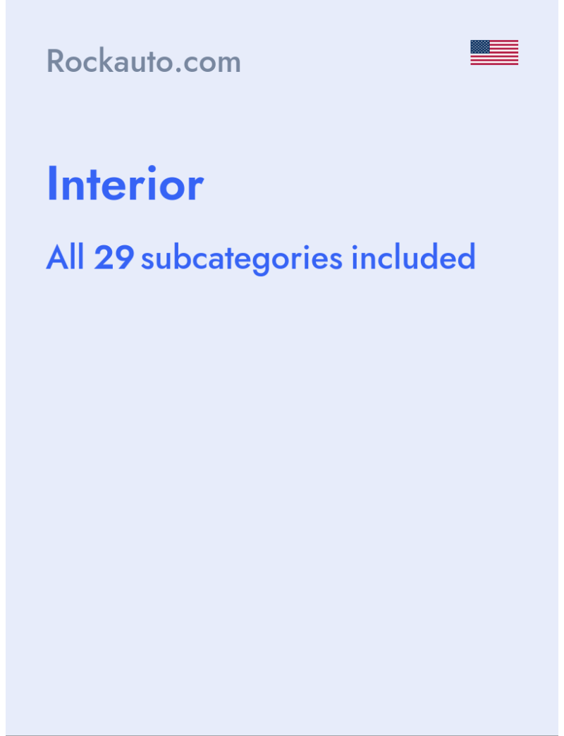 Interior - Rockauto.com - USA