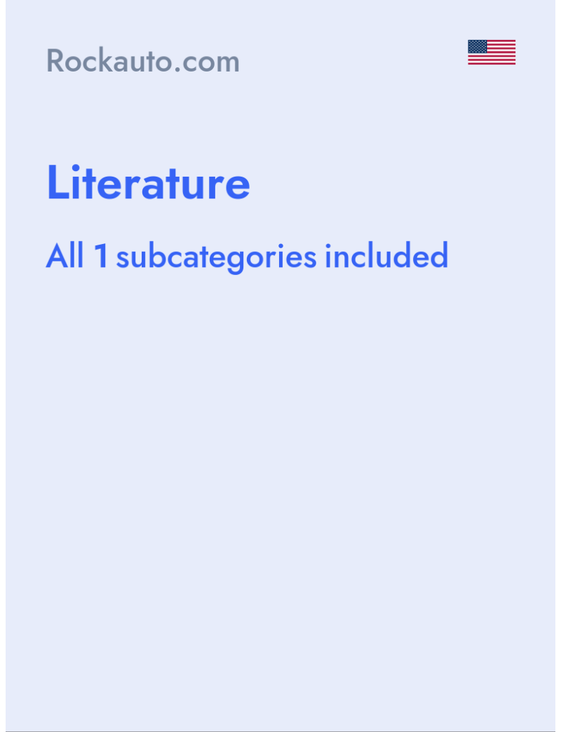 Literature - Rockauto.com - USA