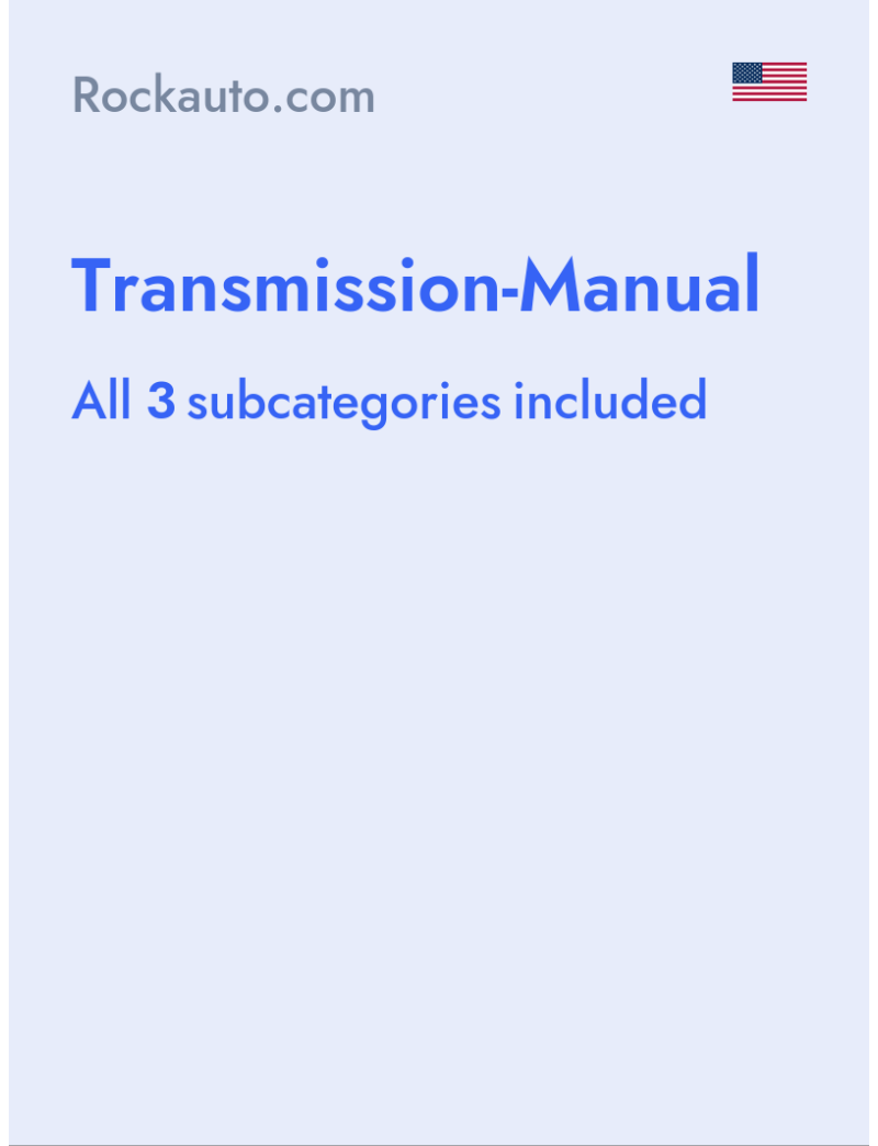 Transmission-Manual - Rockauto.com - USA