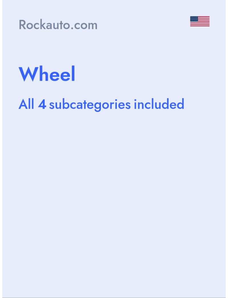 Wheel - Rockauto.com - USA