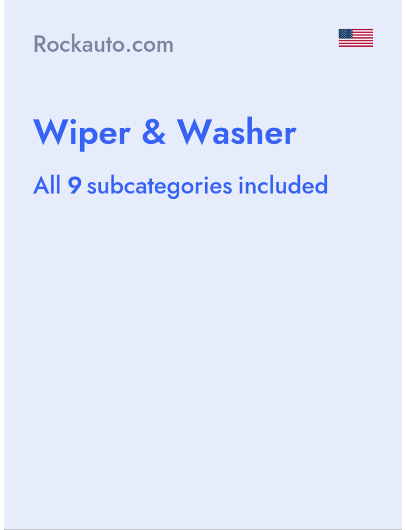 Wiper & Washer - Rockauto.com - USA