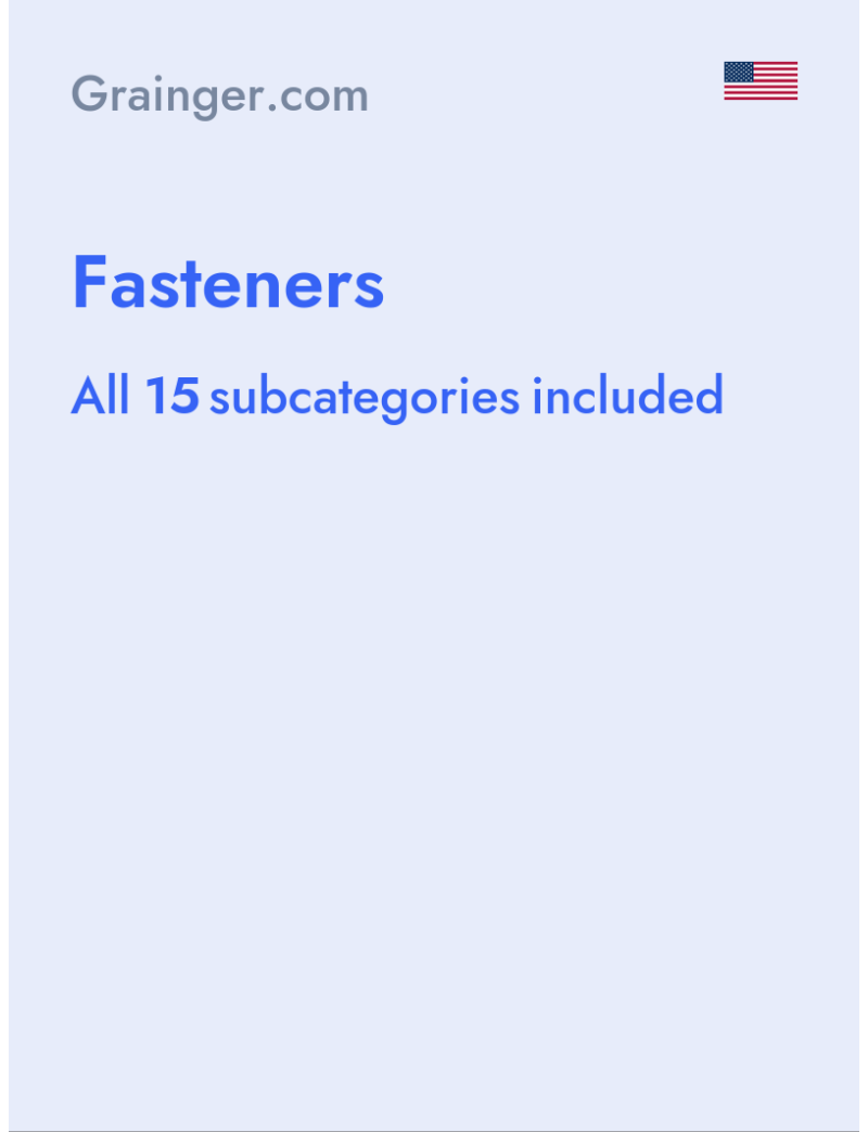 Fasteners - Grainger.com - USA