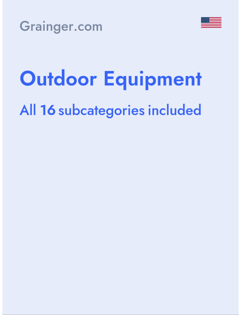 Outdoor Equipment - Grainger.com - USA