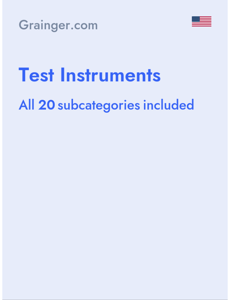 Test Instruments - Grainger.com - USA