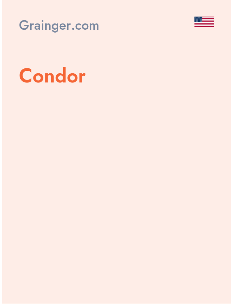Condor - Grainger.com - USA