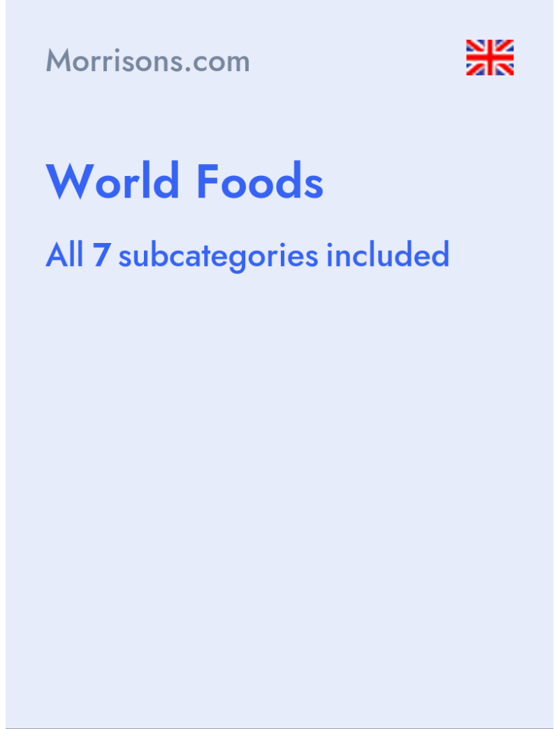 World Foods - Morrisons.com - United Kingdom