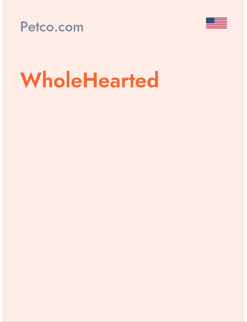 WholeHearted - Petco.com - USA