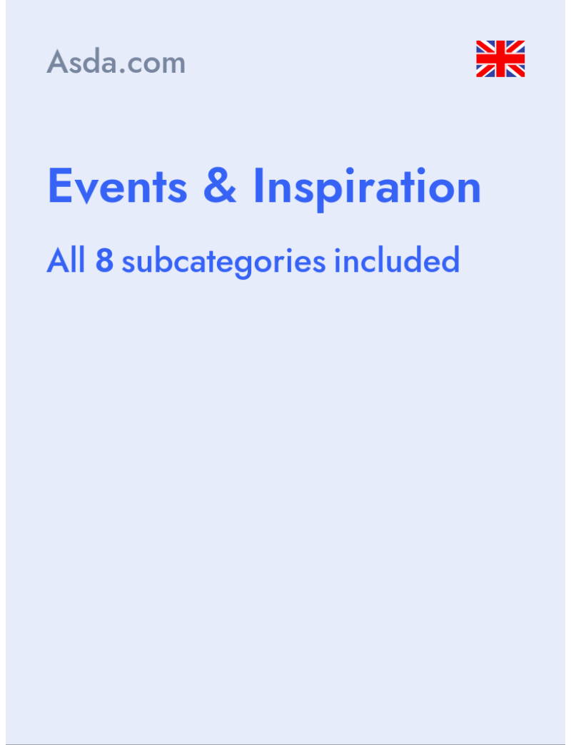 Events & Inspiration - Asda.com - United Kingdom