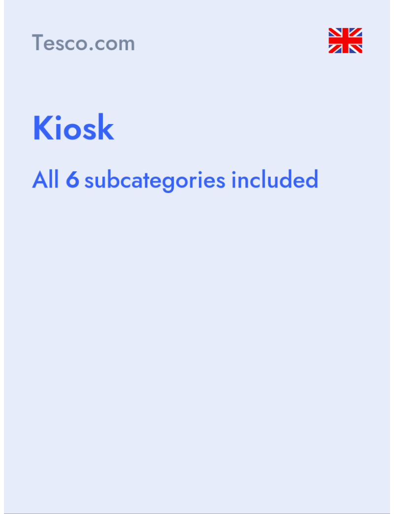 Kiosk - Tesco.com - United Kingdom