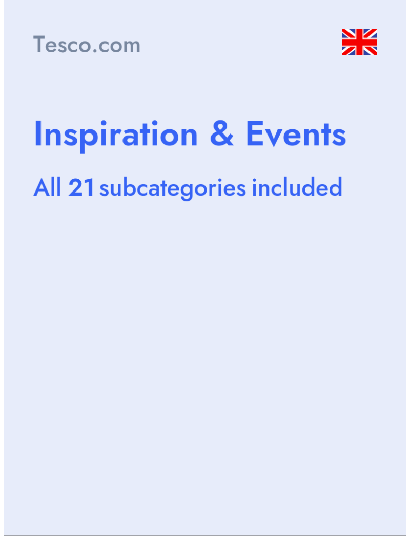 Inspiration & Events - Tesco.com - United Kingdom