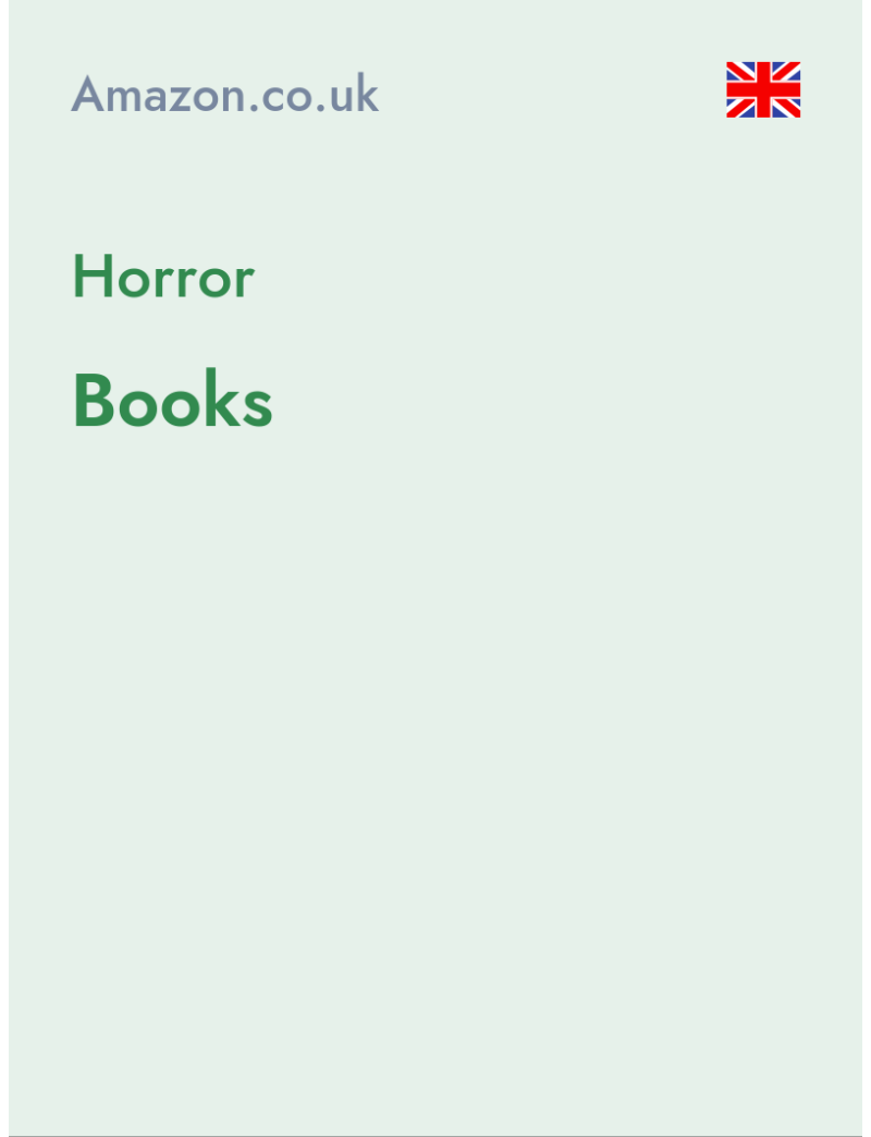 Horror (Books) - amazon.co.uk - United Kingdom