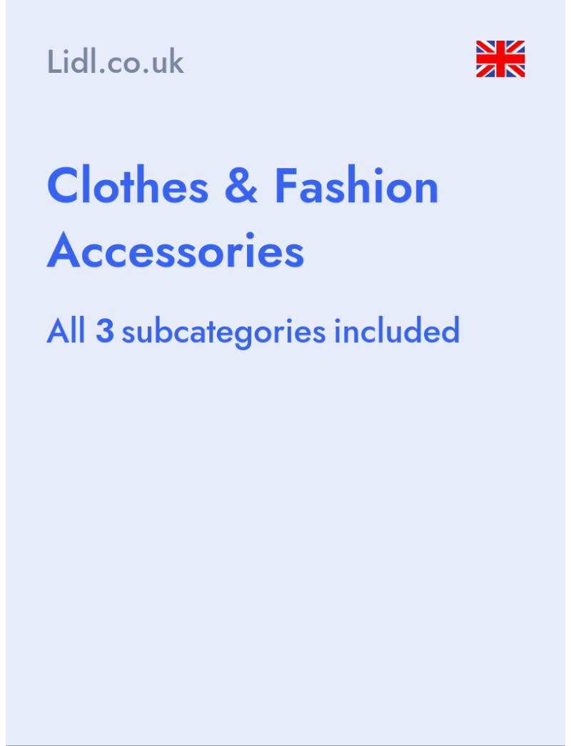 Clothes & Fashion Accessories - Lidl.co.uk - United Kingdom