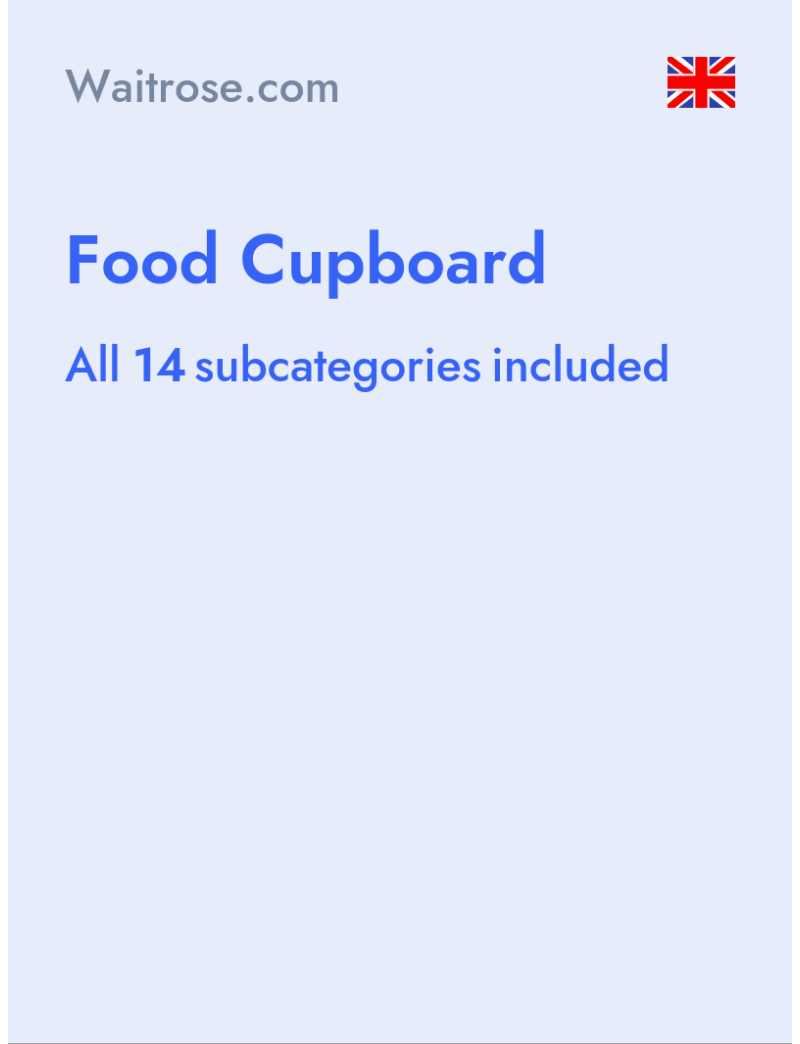 Food Cupboard - Waitrose.com - United Kingdom