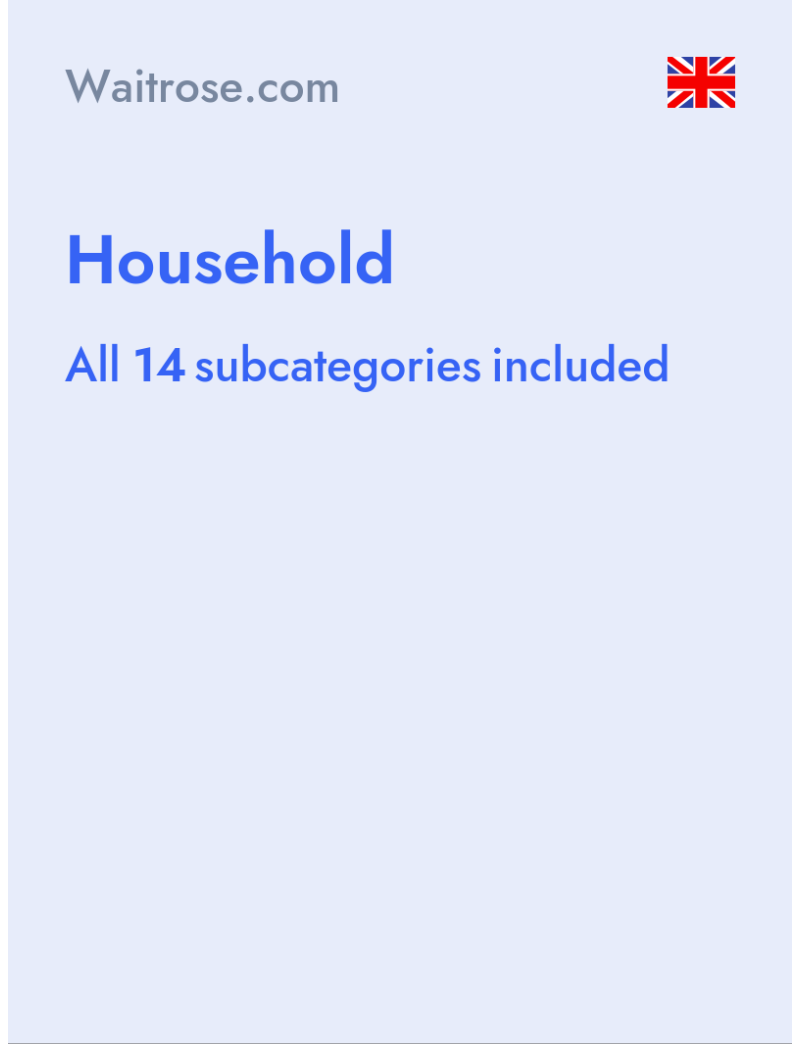 Household - Waitrose.com - United Kingdom