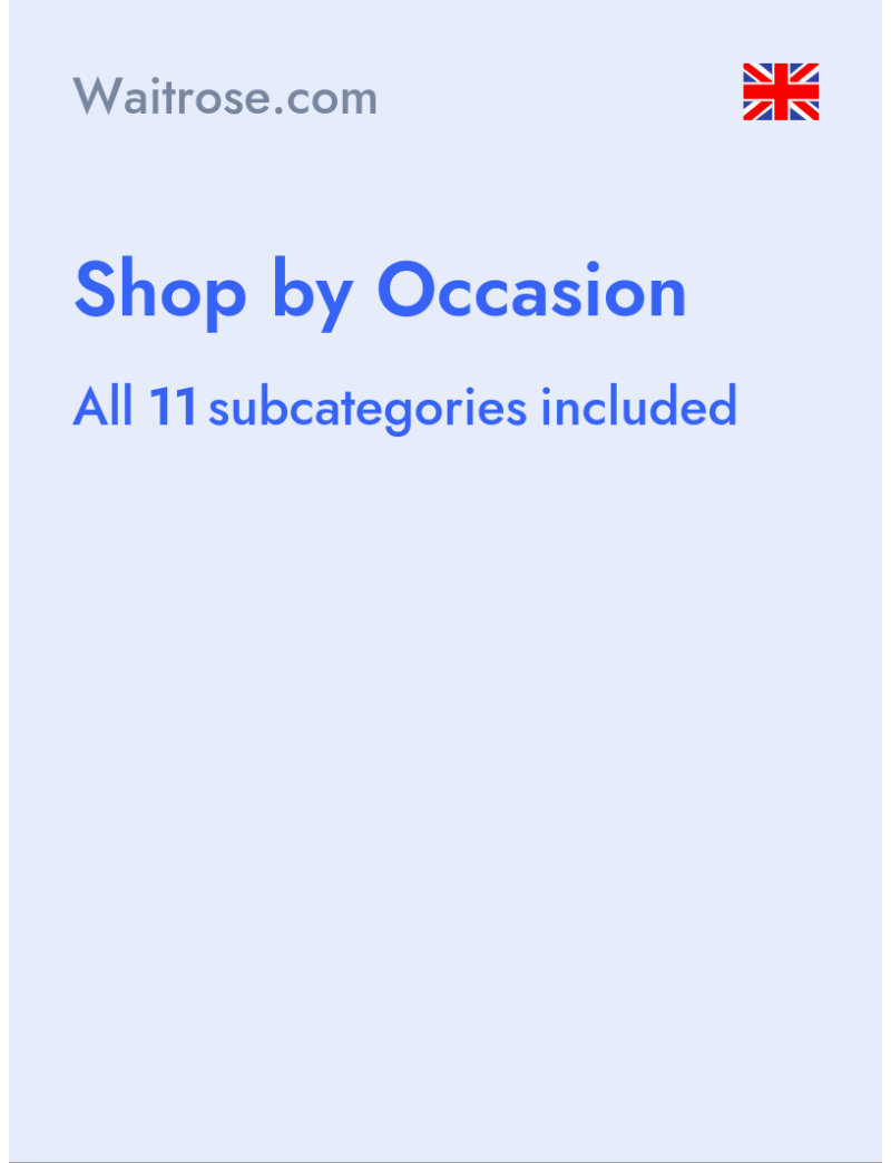 Shop by Occasion - Waitrose.com - United Kingdom
