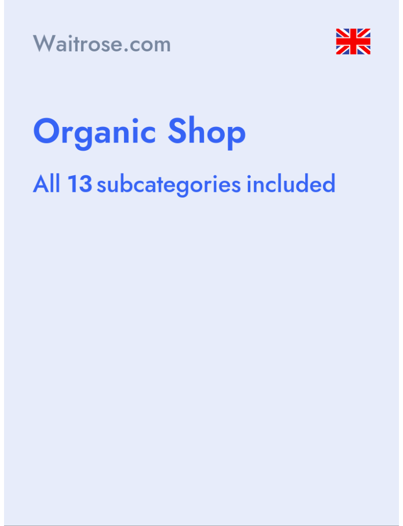 Organic Shop - Waitrose.com - United Kingdom