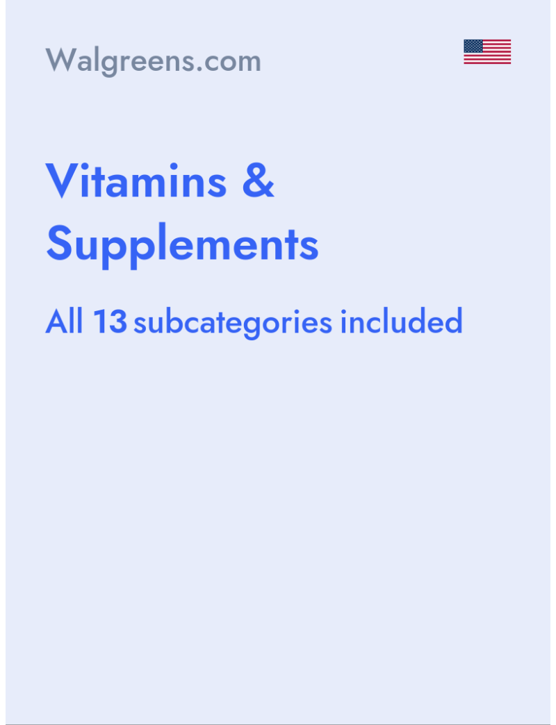 Vitamins & Supplements - Walgreens.com - USA