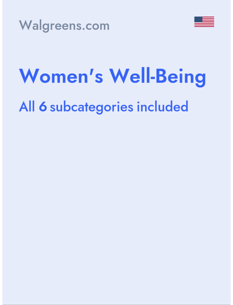 Women's Well-Being - Walgreens.com - USA